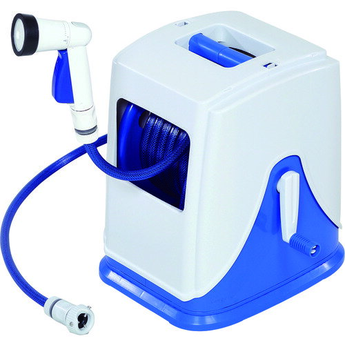 [ホースリール]（株）グリーンライフ　グリーンライフ　Gアクア回転台座付フルカバーホースリール　PRQCK-20　1台【115-6521】