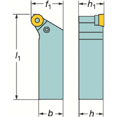 【特長】●外径荒削りおよび仕上げ用第一推奨旋削工具、チップはネガでセンター穴のため素早く正確な割り出しができます。【用途】●外径旋削・ネガチップ対応。●荒加工から仕上げ加工まで対応。【仕様】●適合チップ：RN10●ゲージチップ：RCMX 10 03 00●b：25●h：25●f1：32●l1：150【仕様2】●クランプ型式：T-MAX Pレバークランプ【原産国（名称）】スウェーデン【質量】0.000【質量単位】G【メーカー名】サンドビック（株）コロマントカンパニー【関連キーワード：ものづくりのがんばり屋楽天市場店　切削工具　旋削・フライス加工工具　ホルダー　ターニングホルダー　Turning　Holders】