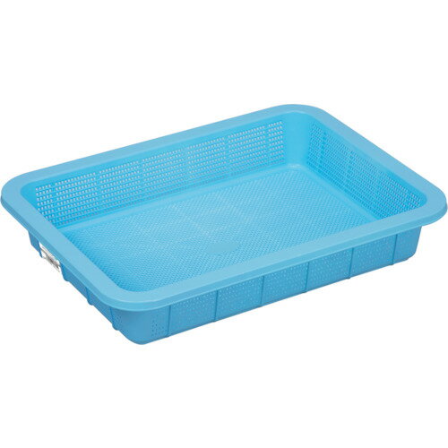 [ザル・カゴ]新輝合成（株） TONBO アシスト抗菌角ざる浅1ブルー 03075 1個