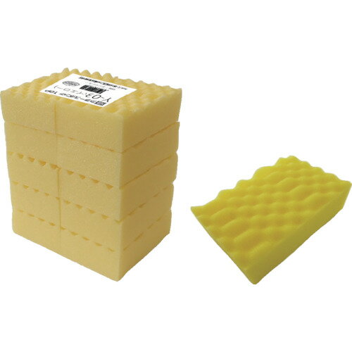 [スポンジ]キクロン（株） キクロン カラースポンジ10Pイエロー Y-03 1Pk