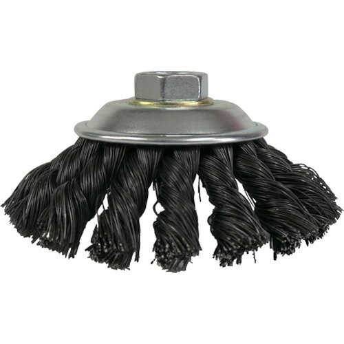 [ベベルブラシ（電動工具用）]（株）太陽商会 SUNPOWER 鋼線ヒネリベベルブラシ（SW） BN-13 1個