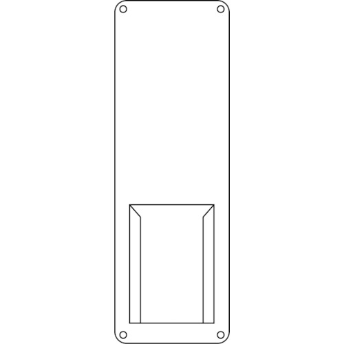 [安全標識]（株）日本緑十字社 緑十字 責任者氏名標識 白無地タイプ 差L 300×100mm スチール製 差込式 045010 1枚