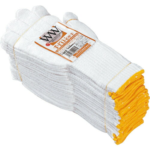 [軍手（純綿）]おたふく手袋（株） おたふく WW 942 手首長 軍手 WW942 1Dz