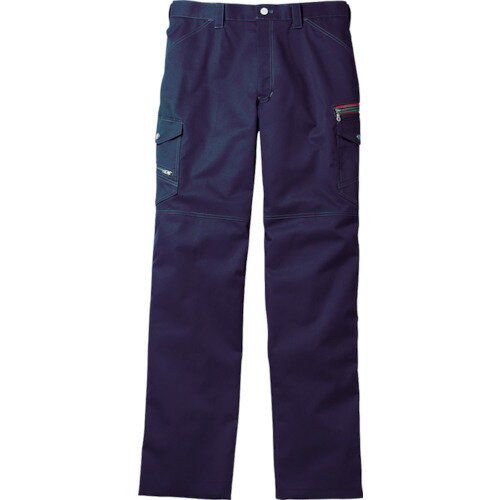 [作業服（ズボン）]（株）自重堂 Jawin ノータックカーゴパンツ ウエスト112 ネービー 52102-011-112 1着