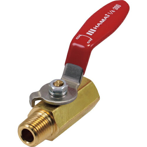 [ボールバルブ]（株）ハマイ HAMAI オス−メス黄銅製ボールバルブ BBS-81-15RC 1個