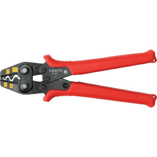 ■[手動圧着工具]（株）ツノダ TTC　圧着工具　裸圧着端子・裸圧着スリーブ用TP−5S TP-5S 1丁【119-7671】【代引不可商品】【メール便1個まで対象商品】