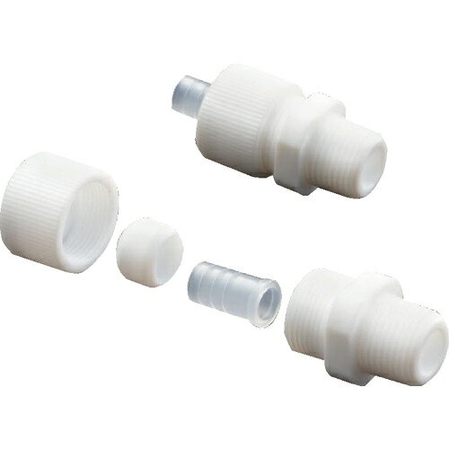 [フッ素樹脂チューブ]（株）フロンケミカル フロンケミカル フッ素樹脂フレキシブルチューブジョイント（6．0X6．8）R3／8 NR0518003 1個【205-5801】【お取り寄せ品】