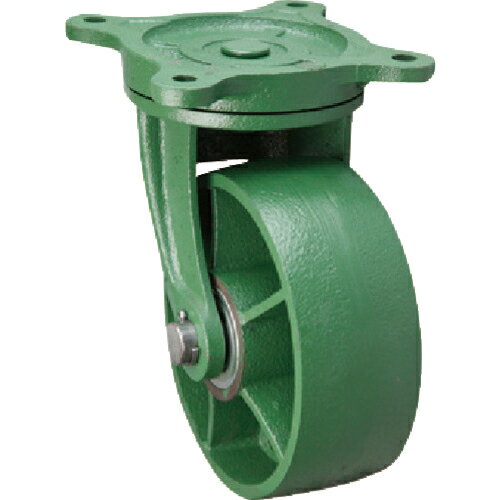 [プレート式鋳物製金具キャスター]（株）東北車輛製造所 東北車輛製造所 鋳物製キャスター 幅広型自在..
