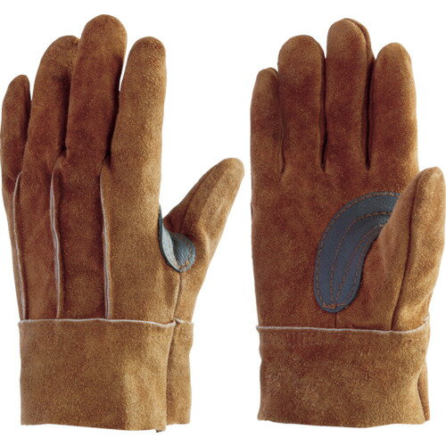 ■[牛床革手袋（袖なしタイプ）]富士グローブ（株）　富士グローブ　IT−68　背縫いブラウン　L　1745　1双【855-5179】【代引不可商品】【メール便1個まで対象商品】