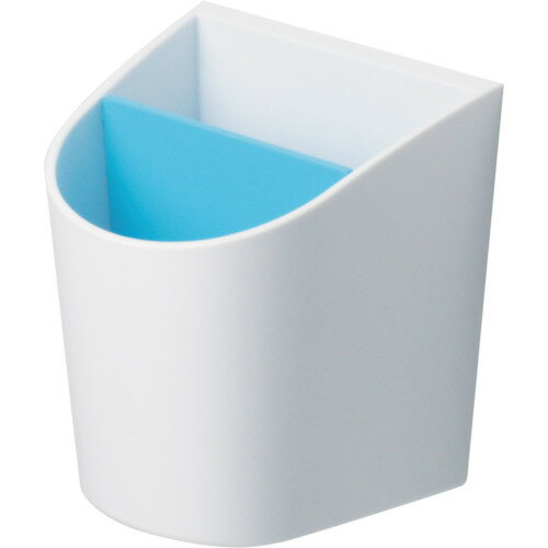 [マグネットバー]（株）日本緑十字社 緑十字 マグネットポケット（ボード用トレー） 白／青 MP−177W 92×105×83mm 316021 1個【113-8443】