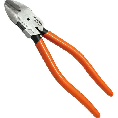 ■[ニッパ（超硬型）]フジ矢（株） フジ矢　超硬刃付強力ニッパ　175mm　470-175 1丁【117-9497】【代引不可商品】【メール便1個まで対象商品】