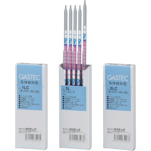 ■【3個までメール便で発送可能】[ガス採集器]（株）ガステック GASTEC 気体検知管4LL 硫化水素 （10本入） 4LL 1箱【290-3148】【代引不可】(4)