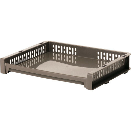 [メッシュボックス]（株）サンコープラスチック SANKO pla 42868 Eラック トレー L BR ブラウン 42868 1個【364-3562】