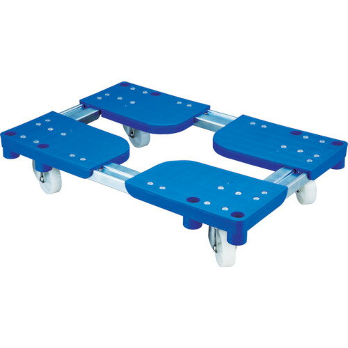 [コンテナ台車（伸縮式）]ルート工業（株） ルート コンテナ台車（伸縮式） ルートボーイ303PP型（樹脂..