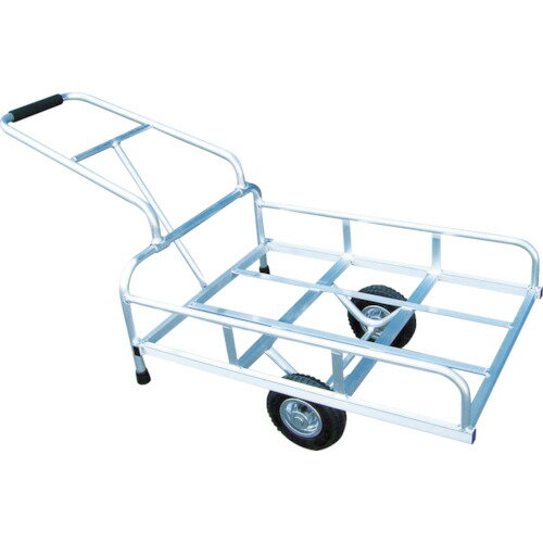 [リヤカー]（株）アルミス alumis アルミリヤカー（荷台面板張り仕様） 長さ1340×幅600×高さ310mm 4-GATA 1台【489-5941】【代引不可商品】【別途運賃必要なためご連絡いたします。】