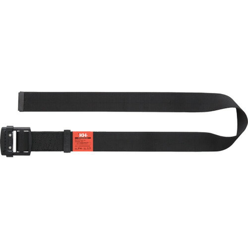 [胴ベルト（スライド式）]（株）基陽 KH アルミバックル胴ベルト（スライド式） 1400mm 黒 47423F 1本【819-9262】