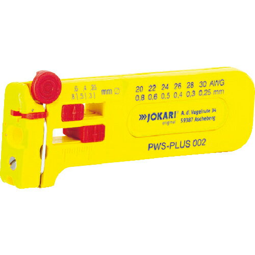 ■[ワイヤストリッパー（メカタイプ）]JOKARI社 JOKARI ワイヤーストリッパー PWS－Plus 002 40025 1丁【855-6388】【代引不可商品】【メール便1個まで対象商品】