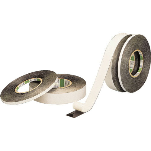 [気密防水テープ]日東電工（株） 日東 防水両面テープ No．525 50mm×15m ブラック 525-50 1巻【126-5709】