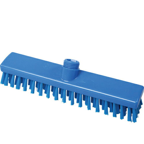 [デッキブラシ（HACCP対応）]（株）バーテック BURRTEC バーキュートプラス デッキブラシ ヘッド 青 BCP−DB HACCAP対応 幅280mm 69150012 1本【202-1669】