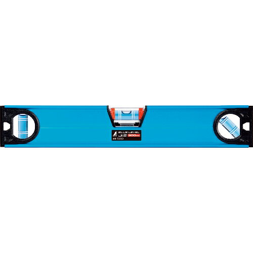 [アルミ製水平器]【水平気泡管カバーが取り外せるので、水洗い・交換が可能！】シンワ測定（株） シンワ ブルーレベル Jr． 2 300mm 73363 1個【242-9042】