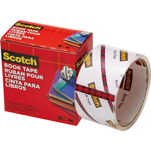 [事務用テープ]スリーエム ジャパン（株） 3M 透明ブックテープ厚手 50．8mmX13．7m 845 50 1巻【431-1957】