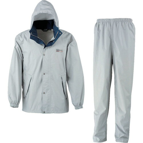 [レインスーツ]（株）カジメイク カジメイク　エントラントレインスーツ2　シルバー　4L　7250-71-4L 1..