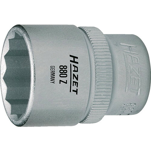 ■[ソケット]HAZET社 HAZET ソケットレンチ（12角タイプ・差込角9．5mm・対辺12mm） 880Z-12 1個【439-5379】【代引不可商品】【メール便1個まで対象商品】