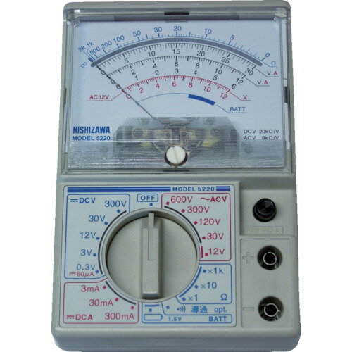 [アナログテスタ]（株）西澤電機計器製作所　西澤　キットテスタ　5220-05　1個【767-3124】