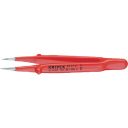 [絶縁ピンセット]KNIPEX社　KNIPEX　9267−63　絶縁精密ピンセット　145MM　926763　1本【835-5183】