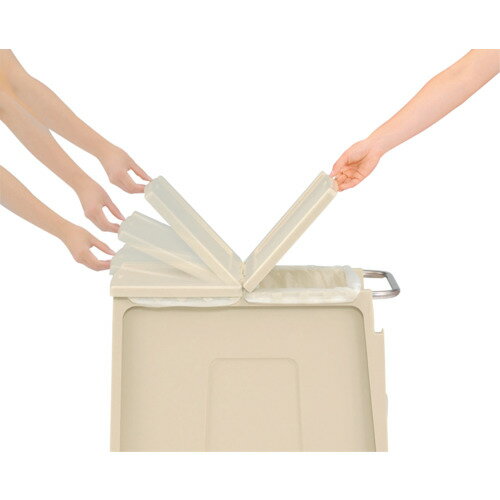 [分別ペール（キャスタータイプ）]河淳（株） KAWAJUN クリーンカート用フタ 90L ハンドル付 BP134 1台【115-9025】【別途運賃必要なた..