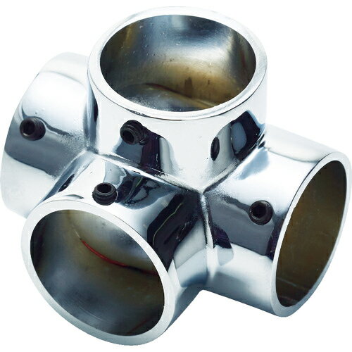 [パイプ継手]（株）フジテック・ジャパン　フジテック　パイプ継手四方エルボ・25mm（ネジ止め付）　B-28417　1個【123-1357】