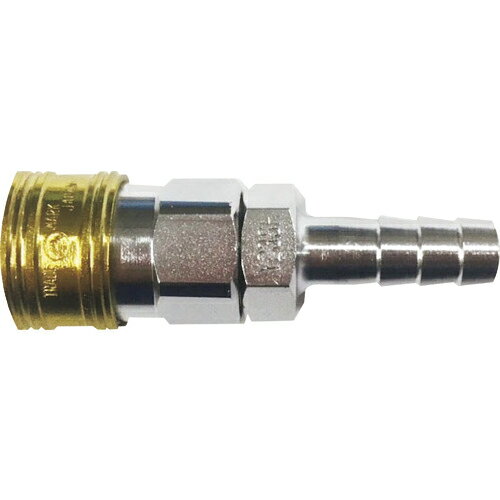 [金属カップリング]（有）ヤマトエンジニアリング ヤマト 金属カップリング BLY−Cシリーズ カラーカップリングソケット（ホース取付用） イエロー 3個入 相手側ホースインチサイズ（インチ）3／4 BLY46-SH-Y 1個【137-1913】