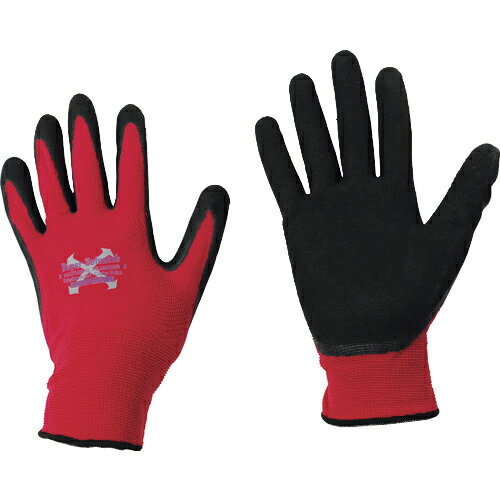 ■【3個までメール便で発送可能】[天然ゴム背抜き手袋]おたふく手袋（株） おたふく　ソフキャッチEXフィット　天然ゴム　クレーターパーム　マゼンタ　S A-397-MA-S 1双【147-7702】【代引不可】