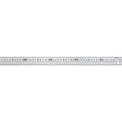 [カッター切断用定規]新潟精機（株） SK アルミスケール 45cm 450mm AS-45 1本【412-1503】
