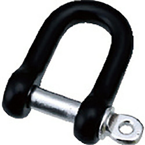 ■[シャックル]（株）水本機械製作所 水本 アルミシャックル（ブラック） 呼び8mm 長さ32mm B2529 1個【833-7811】【代引不可商品】【メール便1個まで対象商品】