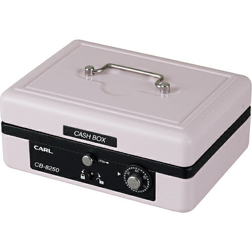 [手提げ金庫]カール事務器（株） カール 手提げ金庫 キャッシュボックス CB−8250−P ピンク A6サイズ CB-8250-P 1台【207-7380】