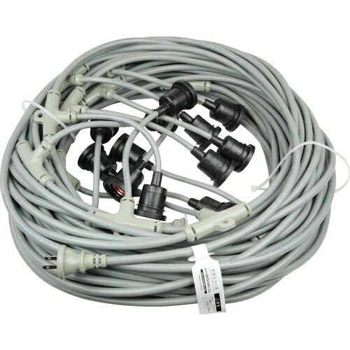 [分岐ケーブル]（株）長谷川製作所 HASEGAWA 分岐ケーブル ESTシリーズ 50m 防水ソケット×12 EST1-50M-..