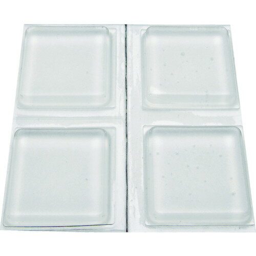 [防振材（下敷きタイプ）]和気産業（株） WAKI ソフトクッション 10．1角X2．5mm 10個入り CN-012 1PK【819-0136】(4)