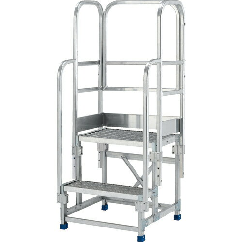 [作業台]アルインコ（株）住宅機器事業部 アルインコ 作業台 金具SUS仕様フルセット手すり付き CMT266A..