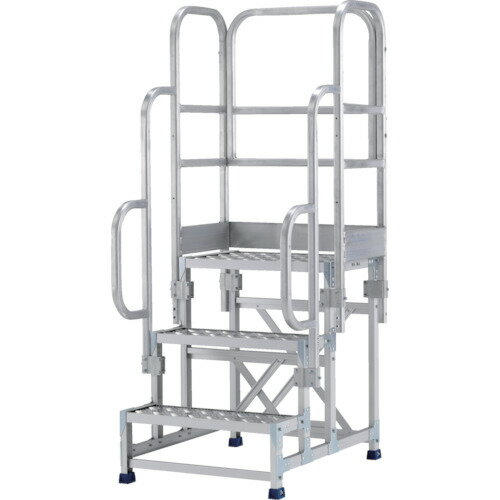 [作業台]アルインコ（株）住宅機器事業部 アルインコ 作業台 金具SUS仕様フルセット手すり付き CMT376A..