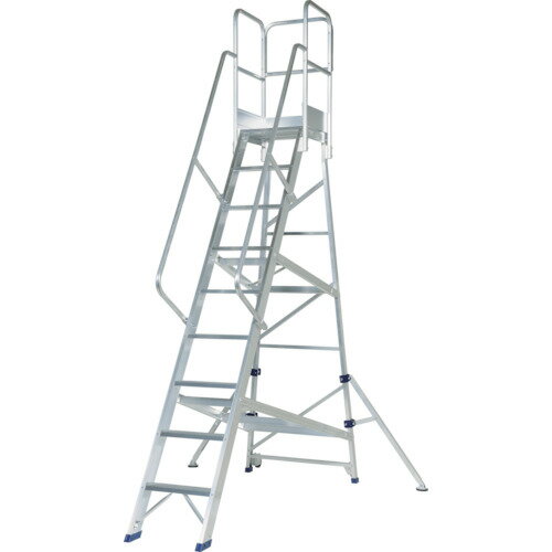 [高所作業台]（株）ピカコーポレイション PiCa アルミ合金製作業台 DWS型 3．0m 手すりH1100 1台【836-..