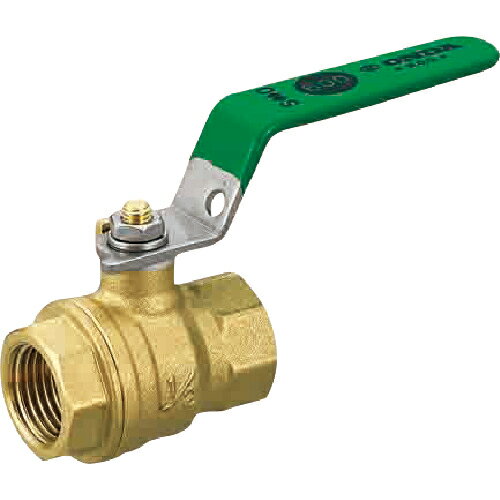 ■[ボールバルブ]（株）オンダ製作所 オンダ製作所 黄銅ボールバルブ FF2型（フルボアコンパクト） Rc1／4 1個【116-1651】【代引不可商品】【メール便1個まで対象商品】