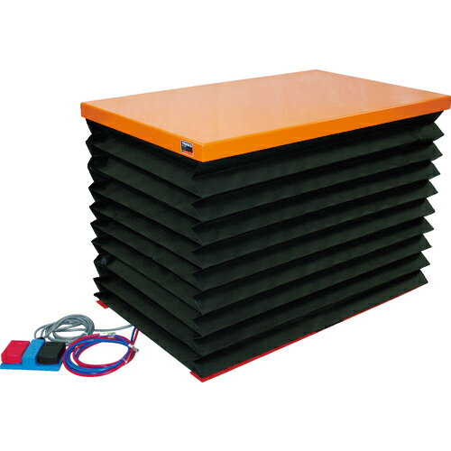 [テーブルリフト（電動式）]【送料無料】トラスコ中山（株） TRUSCO テーブルリフト100kg 電動Bねじ式 DC24Vバッテリー専用 蛇腹付520×850 HDL-W1058RJ-D2 1台【代引不可商品】【北海道・沖縄送料別途】【smtb-KD】