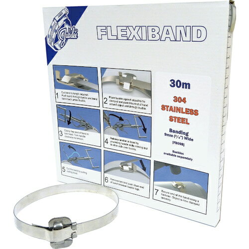 [ホースバンド]【送料無料】JUBILEE社 JUBILEE フレキシバンド ステンレス304 16mm FB16B 1個【195-0911】【北海道・沖縄送料別途】【smtb-KD】