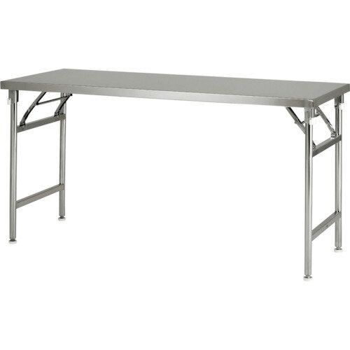 [折りたたみ式ステンレス作業台（平天板タイプ）]【送料無料】（株）テックサス テックサス 脚折りたた..