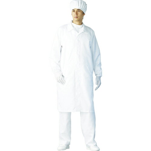 [クリーンルーム用ウェア（ISO Class 7）]東洋リントフリー（株） TriApex　クリーンコート　S　ホワイト FH206C-01-S 1着【388-2209】