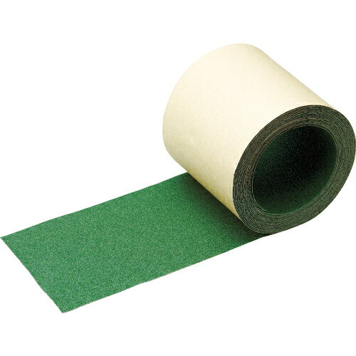 [すべり止めテープ（屋外用）]日本レヂボン（株） NCA　ノンスリップテープ　100×5m　緑　NSP-1005 1巻【001-1452】