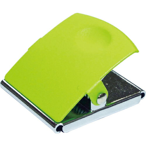 [マグネット式クリップ]（株）ミツヤ mitsuya マグネットクリップ アルマジロ大 緑 M24775 MCA-L-LG 1個【115-7100】