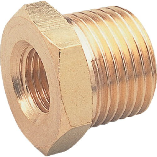 ■[配管継手]アソー（株） ASOH ブッシング PT1／4XPT1／8（RoHS） NB-1021R 1個【195-3839】【お取り寄..