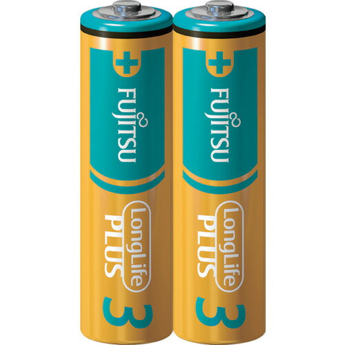 [アルカリ電池]FDK（株） 富士通 アルカリ乾電池単3 Long Life Plus 2個パック LR6LP(2S) 1Pk【249-5710】